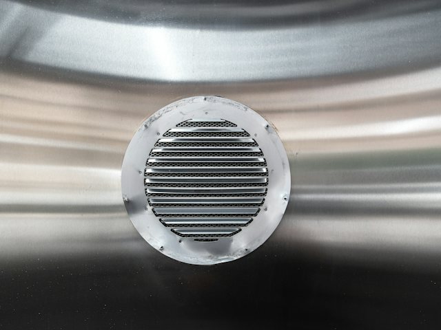 Grelha circular de ventilação em metal